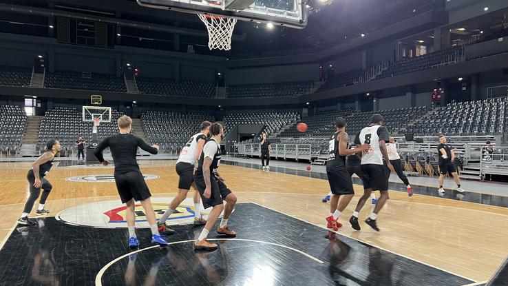 Antrenamentul lui U-BT Cluj-Napoca înaintea duelului cu Umana Reyer Veneția/Foto: David Istrate (GSP.ro)