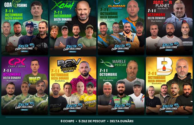 Cine participa la Delta Carp Challenge 2026: echipele care intra in competitia de pe bratul Chilia