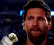 Bannerul interzis care a reapărut la despărțirea lui Messi! Leo n-a mai putut cânta imnul și a izbucnit în lacrimi