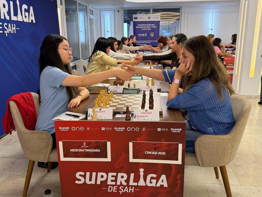 Lu Miaoyi și Nina Batsiashvili Premieră în șahul feminin românesc: prima campioană olimpică en-titre care joacă într-o competiție internă