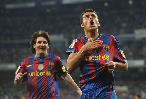 Pedro, alături de Messi / FOTO: GettyImages