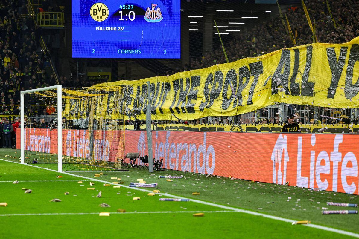 Fanii Borussiei Dortmund, atac la adresa UEFA și a conducerii lui Newcastle: „Nu vă interesează sportul, vă pasă doar de bani!”