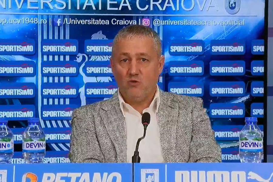 Ivaylo Petev a fost prezentat de patronul Mihai Rotaru la Universitatea: „E timp pentru titlu. Nu e cel mai important acum””