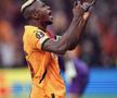 Osimhen, sărbătorind golul în poarta lui Tottenham