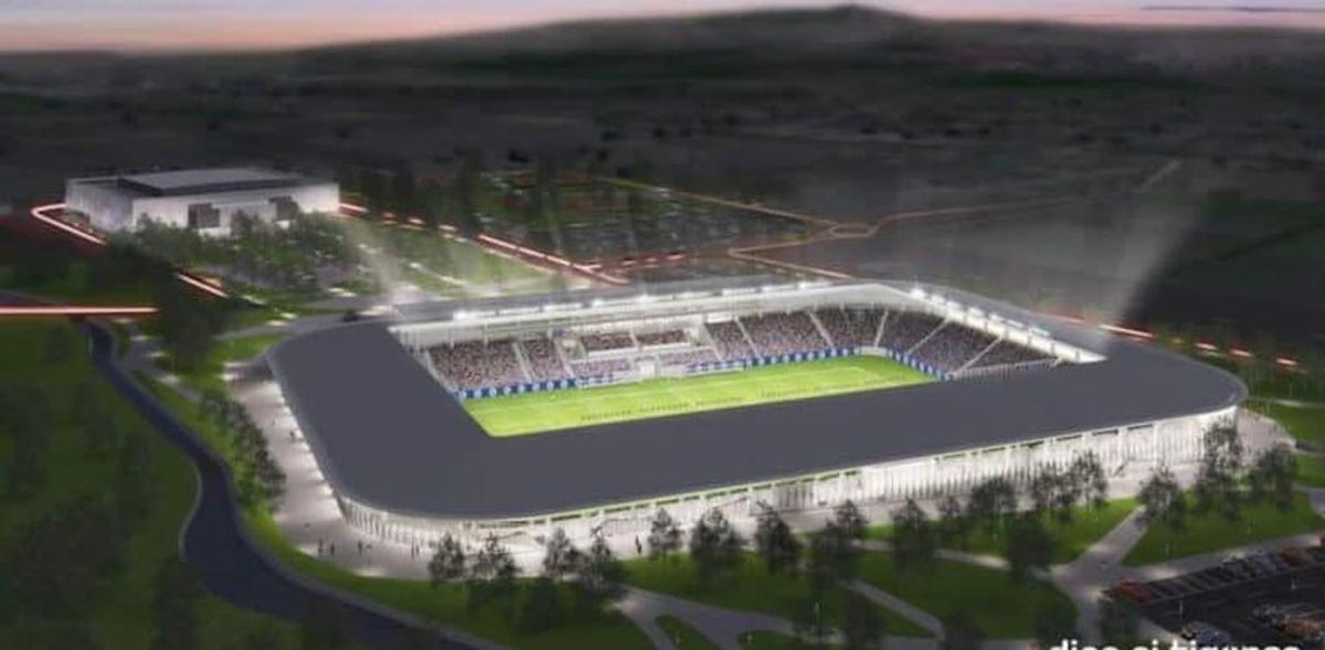 Proiectul stadionului din Bistrița