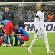 Florin Tănase, accidentat în FCSB - Midtjylland/ FOTO Ionuț Iordache (GSP)