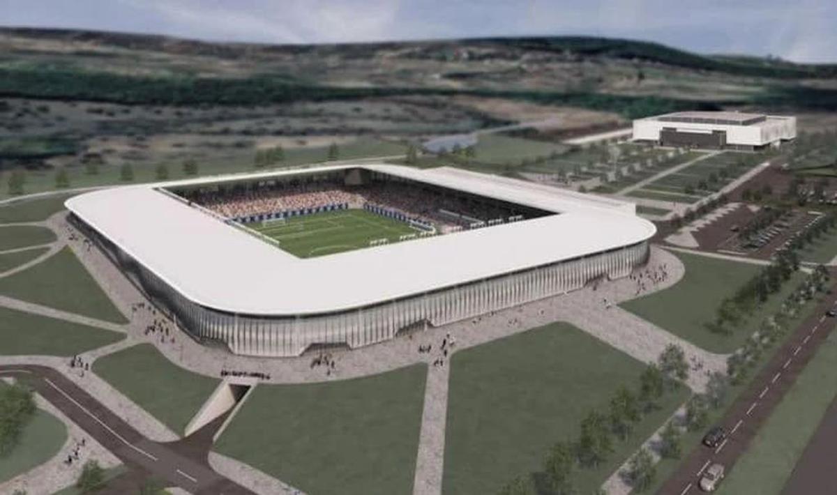 Proiectul stadionului din Bistrița