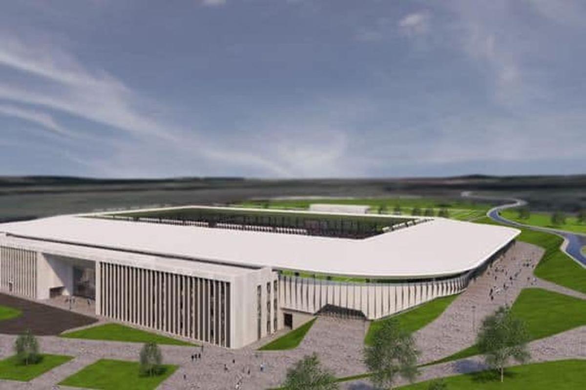 Proiectul stadionului din Bistrița