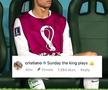 Cristiano: „Duminică joacă regele”. Fanii s-au întrecut în glume: „Nu e duminică, de aceea Ronaldo e pe bancă”, Foto: Twitter