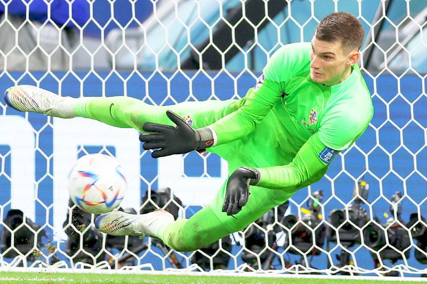 Dominik Livakovic a fost eroul Croației în „optimea” cu Japonia / Sursă foto: Guliver/Getty Images