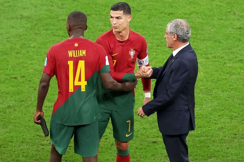 Cristiano Ronaldo a dat mâna cu Fernando Santos, omul care l-a lăsat pe bancă în Portugalia - Elveția // foto: Guliver/gettyimages