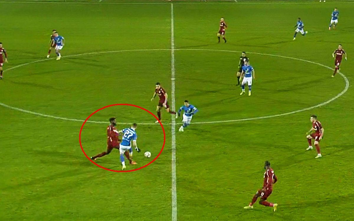 Borza, roșu în Farul - CFR Cluj