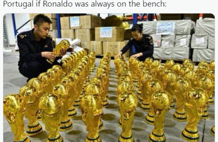 „Portugalia, dacă Ronaldo ar fi fost lasat mereu pe bancă”, Foto: Twitter