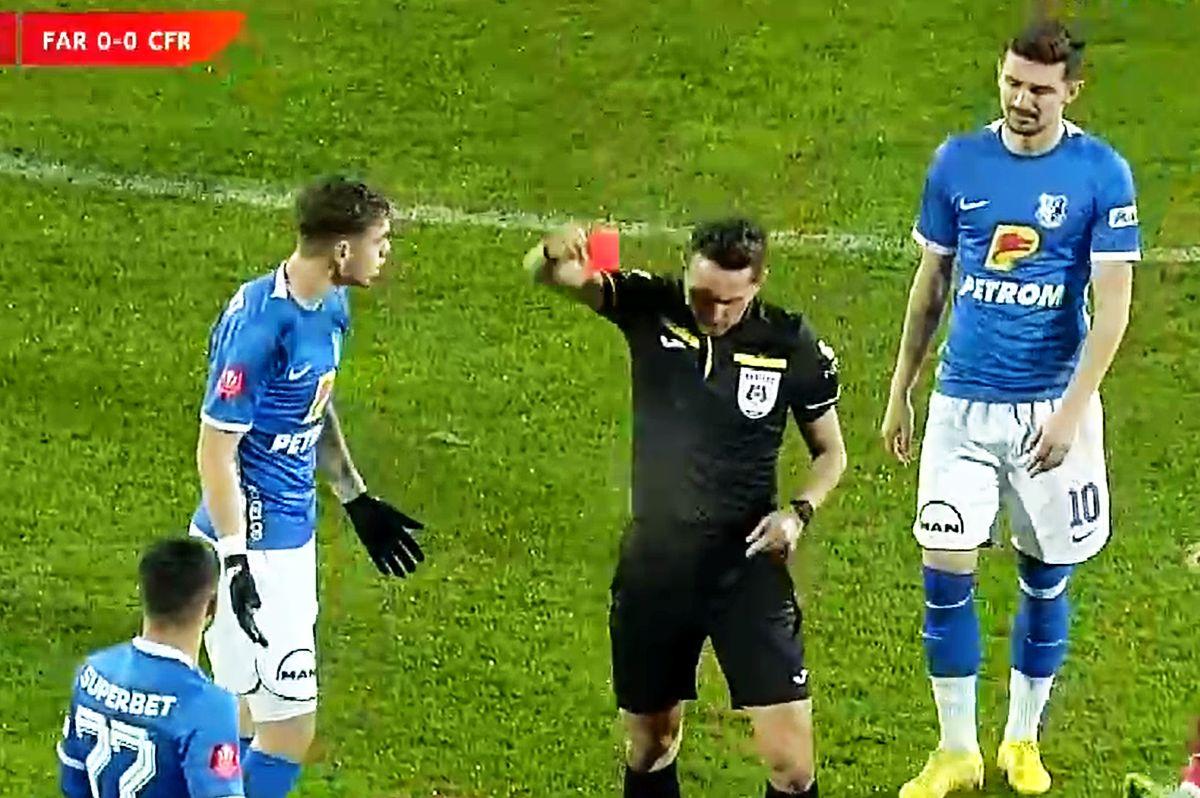 Borza, roșu în Farul - CFR Cluj