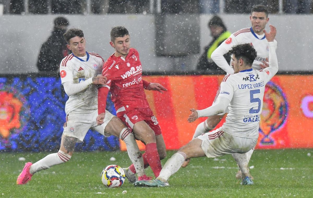 Dinamo - Oțelul 3-3, în ultima etapă a grupelor Cupei României Betano » Gălățenii s-au calificat în sferturi
