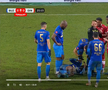 Intrarea neglijentă a lui Sivis a lăsat-o pe Dinamo cu om în minus din minutul 26 » Din camera VAR nu s-a intervenit