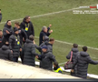 Flavius Stoican a cedat nervos la finalul meciului CSM Reșița - Voluntari, foto: captură Prima Sport
