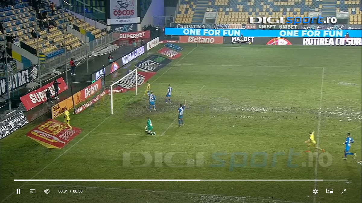 A fost sau nu valabil golul lui Tudorie? VAR a dat decizia după aproape 4 minute
