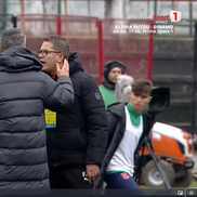 Flavius Stoican a cedat nervos la finalul meciului CSM Reșița - Voluntari, foto: captură Prima Sport