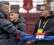 Flavius Stoican a cedat nervos la finalul meciului CSM Reșița - Voluntari, foto: captură Prima Sport