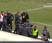Flavius Stoican a cedat nervos la finalul meciului CSM Reșița - Voluntari, foto: captură Prima Sport