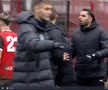 Flavius Stoican a cedat nervos la finalul meciului CSM Reșița - Voluntari, foto: captură Prima Sport