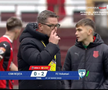 Flavius Stoican a cedat nervos la finalul meciului CSM Reșița - Voluntari, foto: captură Prima Sport