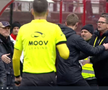 Flavius Stoican a cedat nervos la finalul meciului CSM Reșița - Voluntari, foto: captură Prima Sport