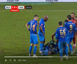 Intrarea neglijentă a lui Sivis a lăsat-o pe Dinamo cu om în minus din minutul 26 » Din camera VAR nu s-a intervenit