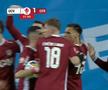 Reacția lui Daniel Pancu după golul lui Louis Munteanu în Craiova - CFR Cluj