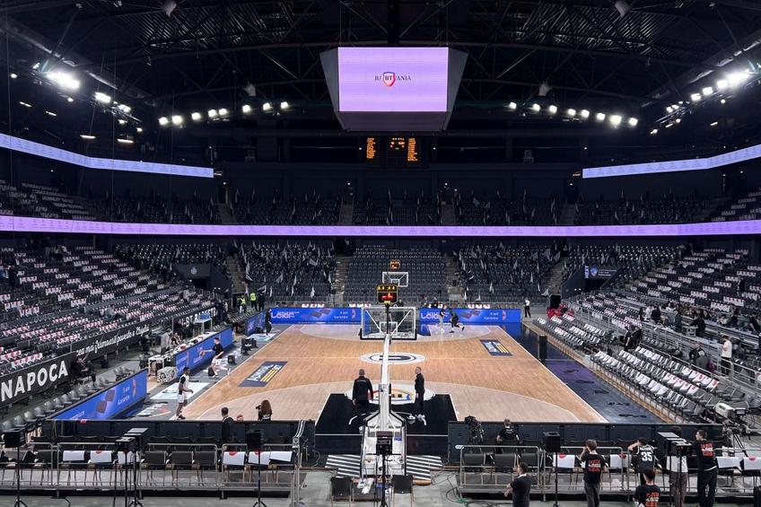 BT arena, pregătită de U-BT Cluj-Napoca - Partizan Belgrad/Foto: David Istrate (GSP)