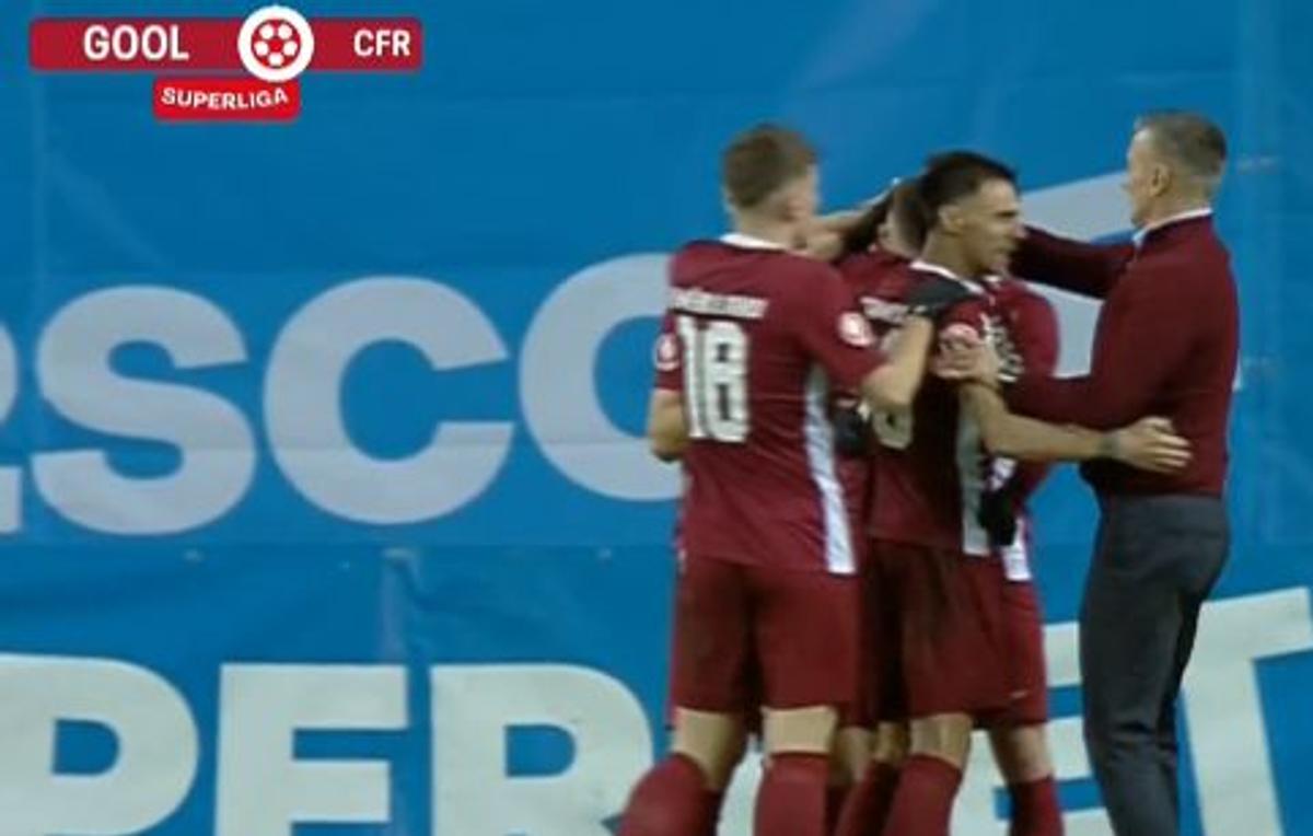 Daniel Pancu, explozie de bucurie la primul gol înscris de Louis Munteanu după două luni: a „țâșnit” pe gazon! Reacție curioasă a nouarului