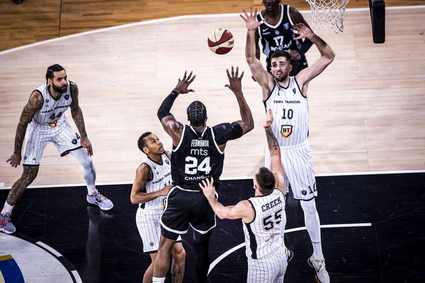 U-BT Cluj-Napoca - Partizan Belgrad, derby-ul rundei 9 din liga ABA/Foto: aba-liga.com