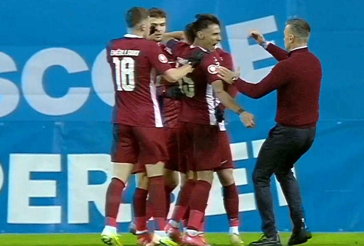 Daniel Pancu, explozie de bucurie la primul gol înscris de Louis Munteanu după două luni: a „țâșnit” pe gazon! Reacție curioasă a nouarului