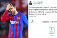 Gerard Pique și-a publicat salariul pe Twitter! » Barcelona, comunicat dur: „Nepotrivit și neprofesionist”
