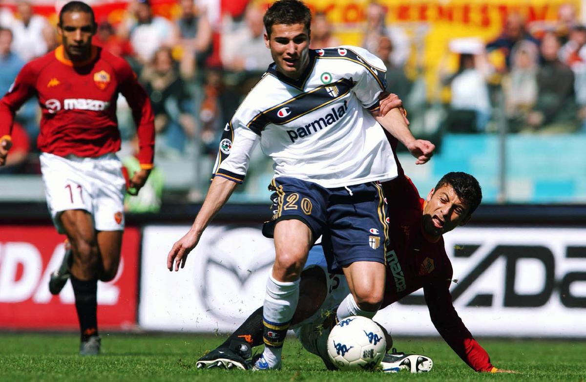 Adrian Mutu și Cristi Chivu