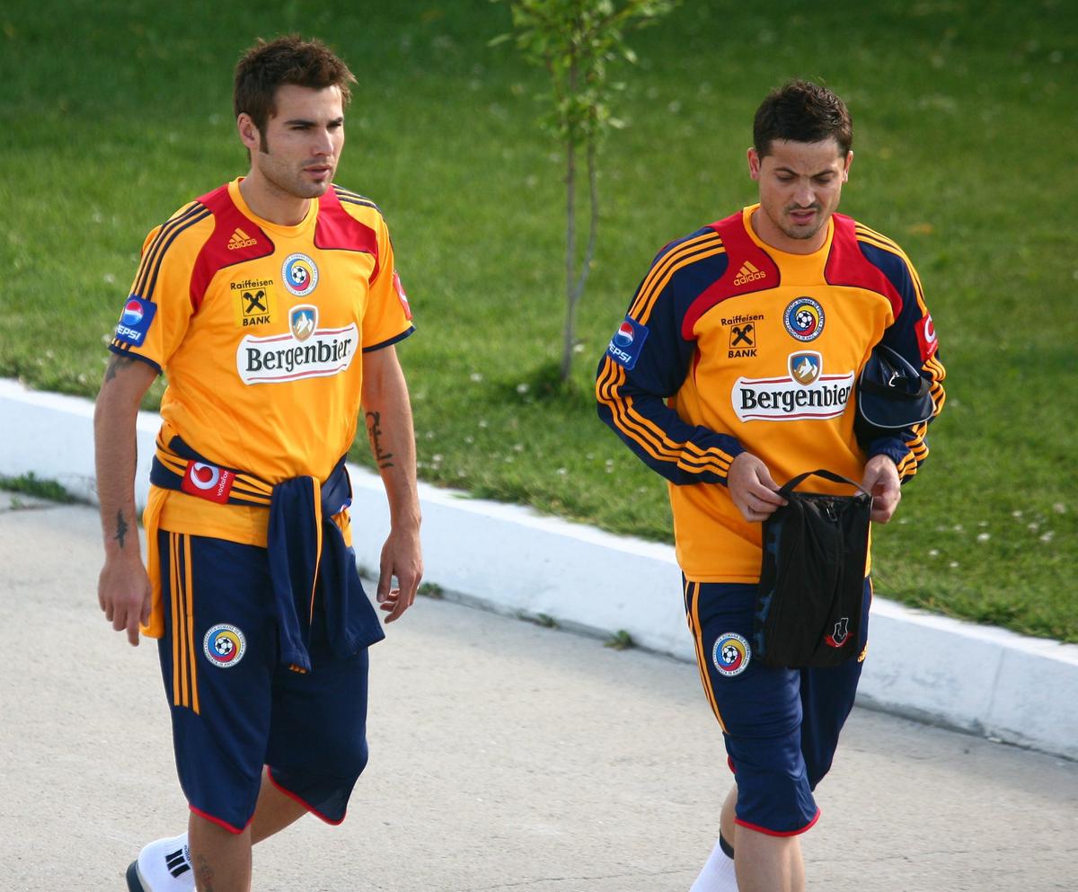 Adrian Mutu și Cristi Chivu