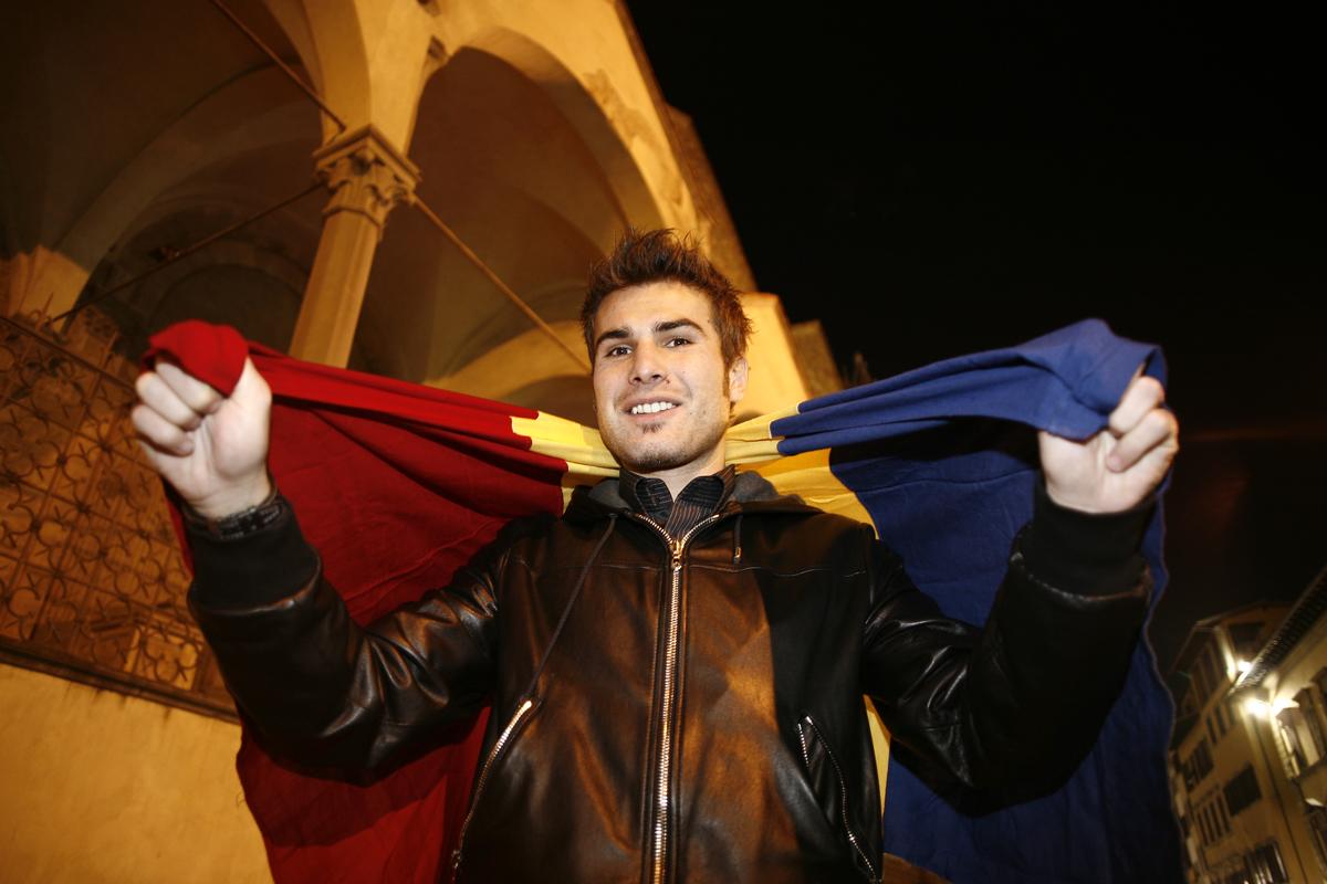 Adrian Mutu și Cristi Chivu