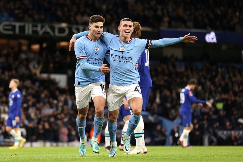 Manchester City - Chelsea, în runda a treia din Cupa Angliei.
Foto: Getty Images