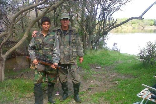 Bauza și tatăl lui, la vânătoare