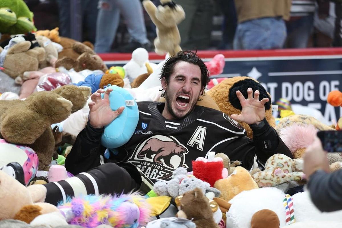 Hershey Bears - numar record de jucarii de plus