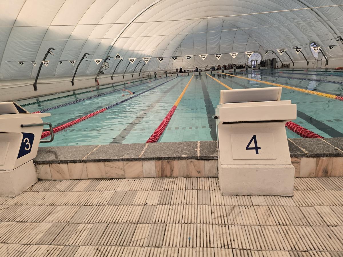 Cortul în care se antrenează David Popovici