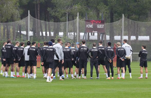 FCSB, antrenament în efectiv complet » Moment amuzant cu Ngezana în prim-plan