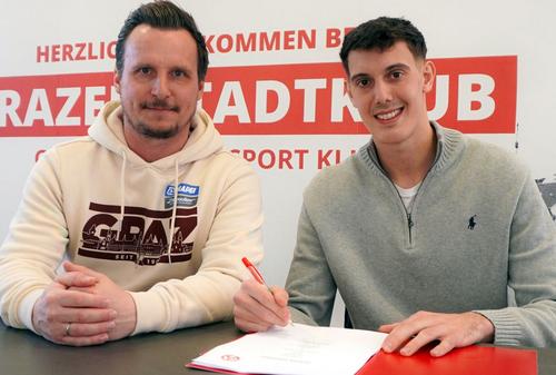 Franz Stolz, prezentat oficial la Grazer, din Austria/ foto: X @GAK 1902