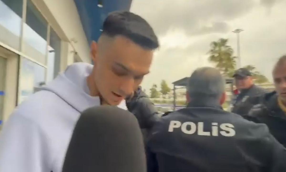 Scandal la plecarea lui Șut din Antalya! Ce a apucat să spună fotbalistul, în timp ce un reporter român era bruscat de polițiști