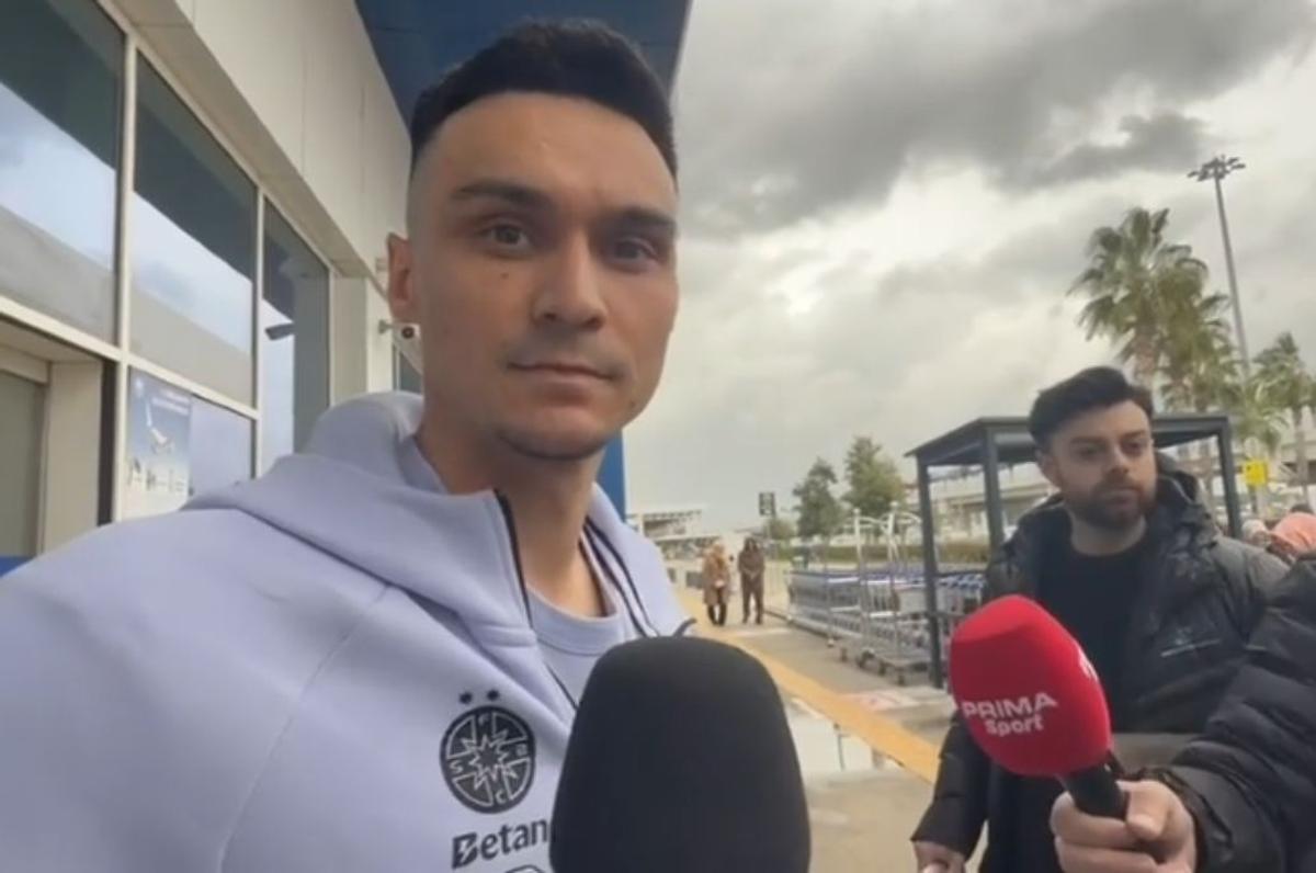 Scandal la plecarea lui Șut din Antalya! Ce a apucat să spună fotbalistul, în timp ce un reporter român era bruscat de polițiști