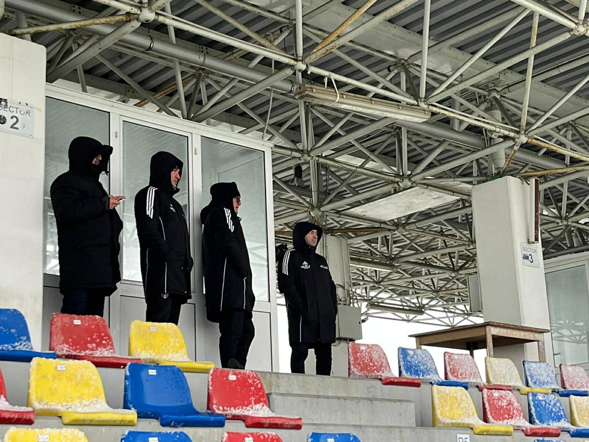Unirea Slobozia, victorie la scor de tenis, în zăpadă, la primul meci din 2026