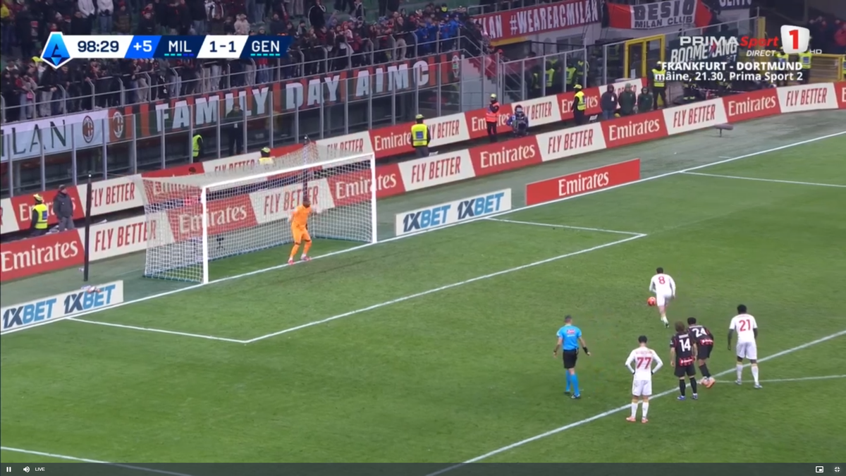 Stanciu a ratat un penalty în Milan - Genoa