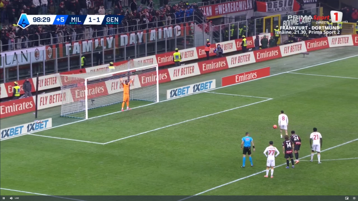Stanciu a ratat un penalty în Milan - Genoa