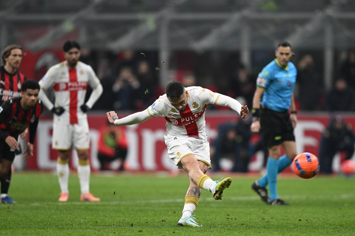 „De neprivit!” » Notele lui Nicolae Stanciu în AC Milan - Genoa, după execuția lamentabilă de la penalty » Ce scriu italienii